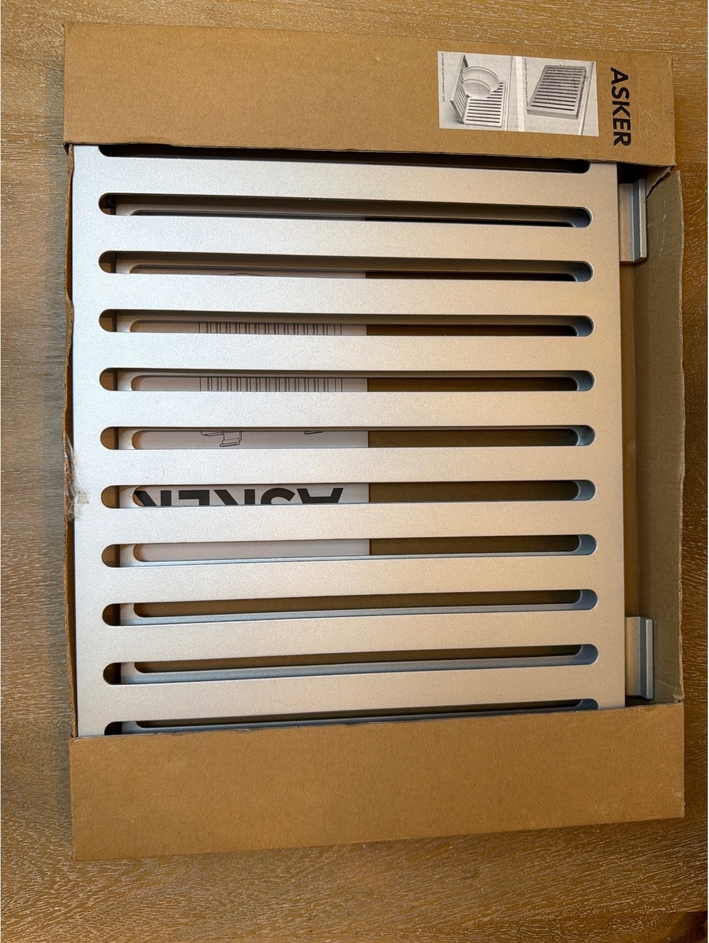 IKEA ASKER Wall Mounted Folding Dish Drying Rack Drainer 701.026.51 New In Box